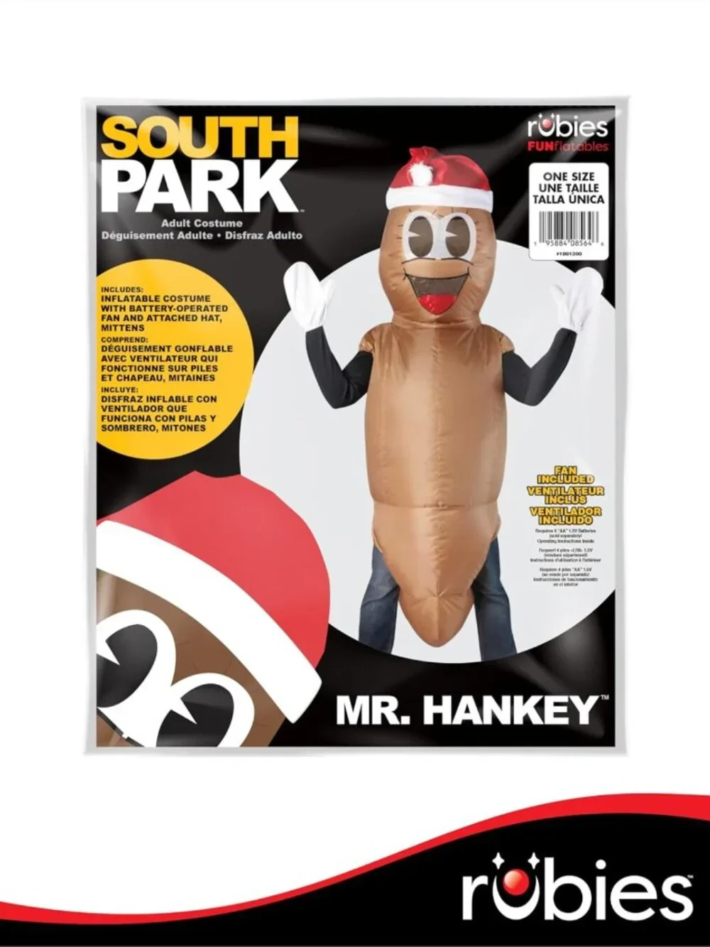 Inflatable Mr. Hankey Costume for Adults | Unisex Brown Holiday Outfit